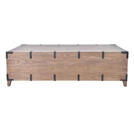 BASIL OLD ELM TRUNK COFFEE TABLE NATURAL - MyChocolateWood