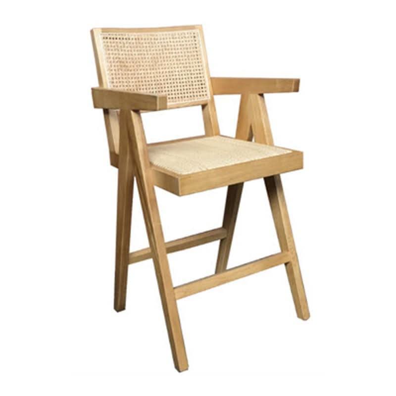 BELVIL RATTAN HAMPTON STYLE COUNTER/BAR STOOL IN NATURAL - MyChocolateWood