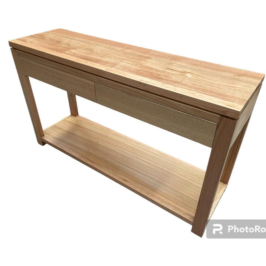 BERKLEY TASSIE OAK CONSOLE TABLE WITH 2 DRAWERS CUSTOM MADE IN AUSTRALIA - MyChocolateWood