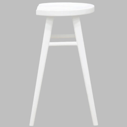 BERONA SOLID MAHOGANY COUNTER STOOL WHITE - MyChocolateWood