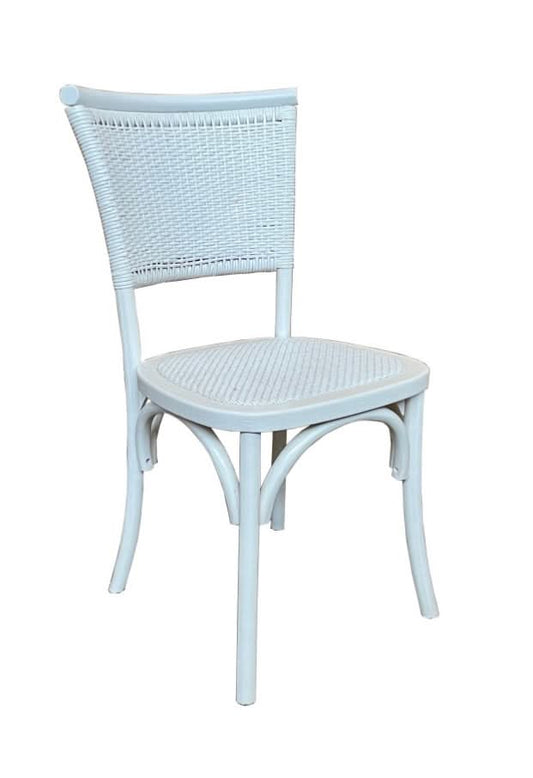 BERRY PROVINCIAL DINING CHAIR IN WHITE - MyChocolateWood