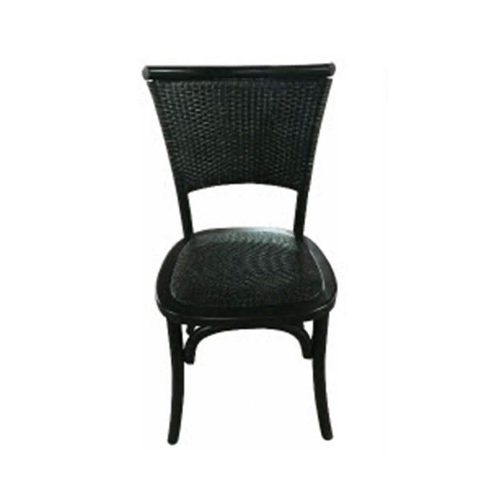 BERRY PROVINCIAL RUSTIC DINING CHAIR IN BLACK - MyChocolateWood
