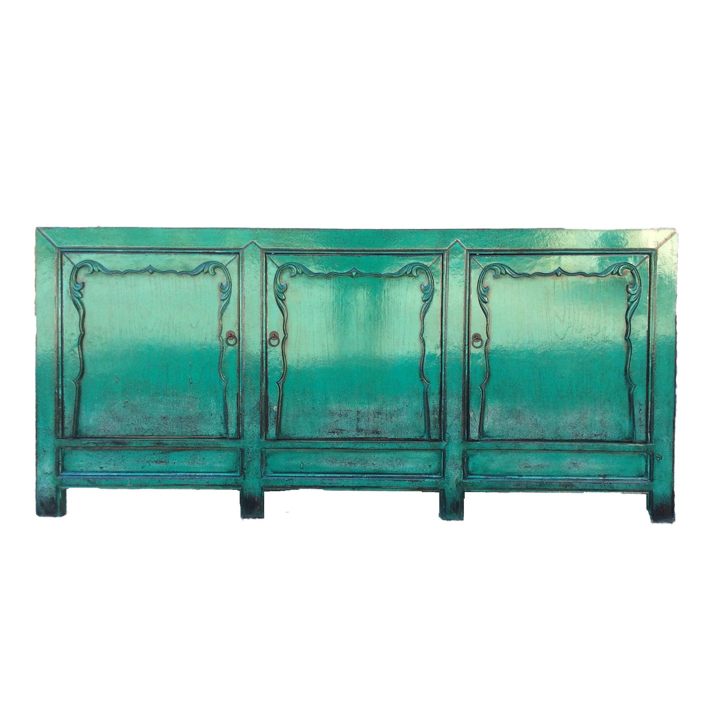 BIYU H15 CHINESE ANTIQUE RECYCLED PINE TIMBER BUFFET/SIDEBOARD 3 DOORS 194CM