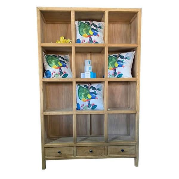 BORDEAUX 12 CUBES DISPLAY UNIT IN RECLAIMED ELM - MyChocolateWood