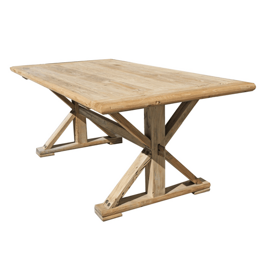 BORDEAUX DINING TABLE IN RECLAIMED ELM 240CM - MyChocolateWood