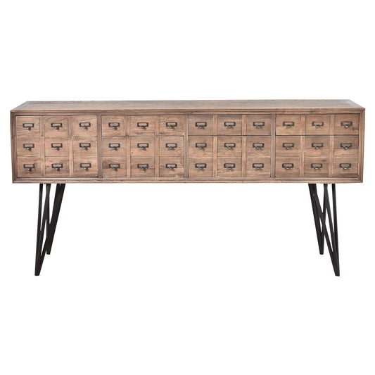 BOSWORTH OLD ELM PHARMACY SIDEBOARD/BUFFET BLACK & NATURAL - MyChocolateWood