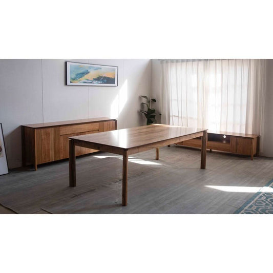 BUNGARRA 240CM DINING TABLE IN MARRI WOOD - NATURAL - MyChocolateWood