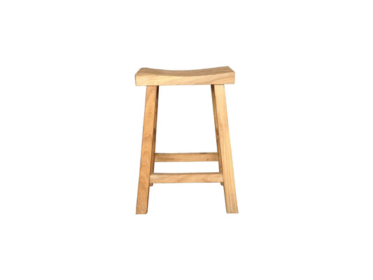 CHAGA RECYCLED ELM BAR STOOL IN NATURAL - MyChocolateWood
