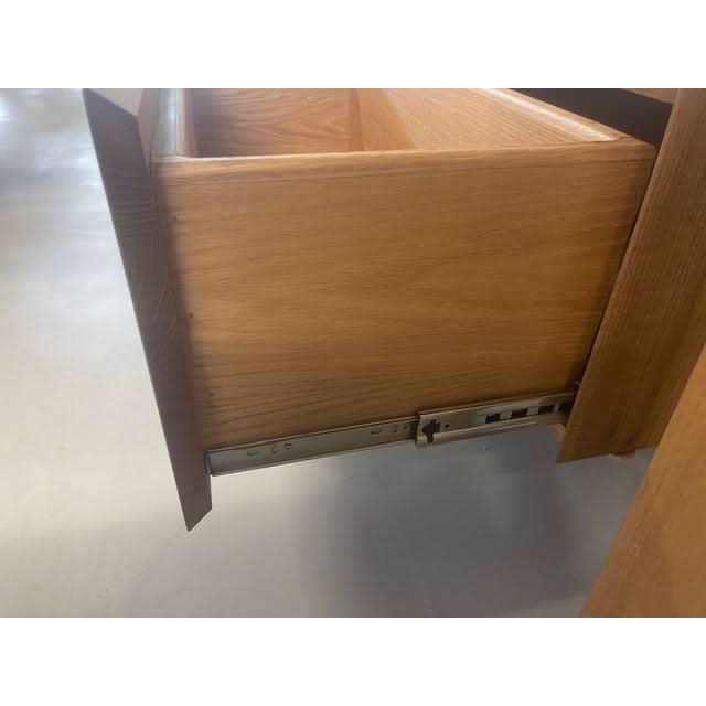 CLAUDE FEATURED TASSIE OAK TV/ENTERTAINMENT UNIT 2 DRAWERS & CENTER DROP DOWN - FLOOR STOCK CLEARANCE - MyChocolateWood