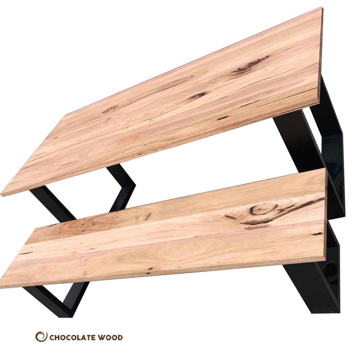 CLAUDIUS AUSTRALIAN SOLID WORMYCHESTNUT TIMBER DINING TABLE AUSTRALIAN CUSTOM MADE TO ORDER - MyChocolateWood