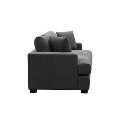 CLEMENTO HAMPTONS 2-SEATER LOUNGE SOFA IN DARK GREY - MyChocolateWood