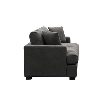 CLEMENTO HAMPTONS 2-SEATER LOUNGE SOFA IN DARK GREY - MyChocolateWood