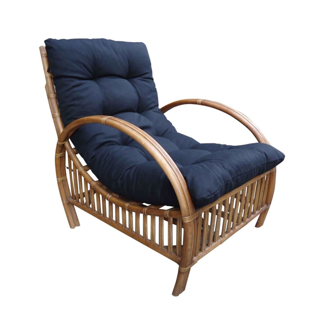 CLEMENTS HAMPTONS STYLE REAL RATTAN CHAIR IN TEAK - MyChocolateWood