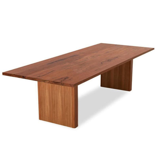 COLOGNE 240CM OAK TIMBER DINING TABLE - AUSTRALIAN CUSTOM MADE - MyChocolateWood