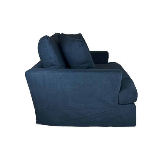 CORDELIA 1.5-SEATER XL HAMPTON STYLE ARMCHAIR IN NAVY - MyChocolateWood