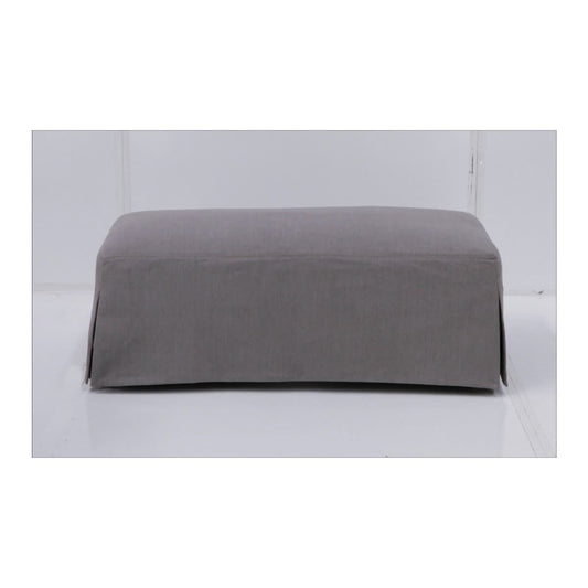 CORDELIA HAMPTON STYLE OTTOMAN IN SLATE - MyChocolateWood