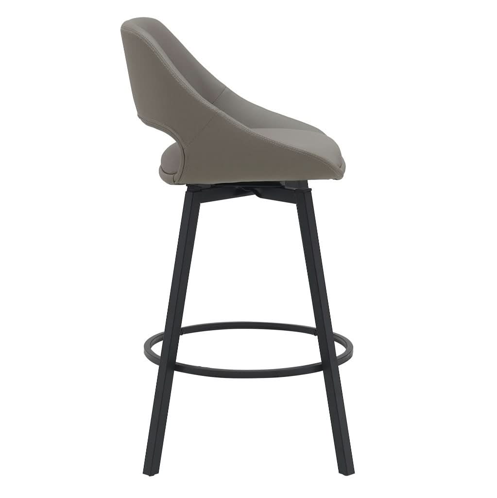 DINO PU BAR CHAIR IN LIGHT GREY - MyChocolateWood