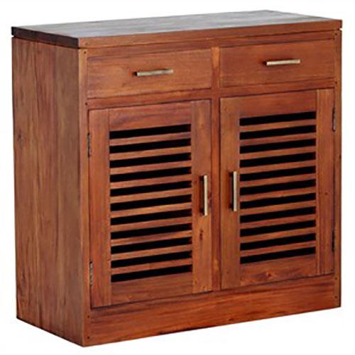 EBONY SOLID MAHOGANY BUFFET/SIDEBOARD 2 DOORS & 2 DRAWERS IN MAHOGANY COLOUR - MyChocolateWood