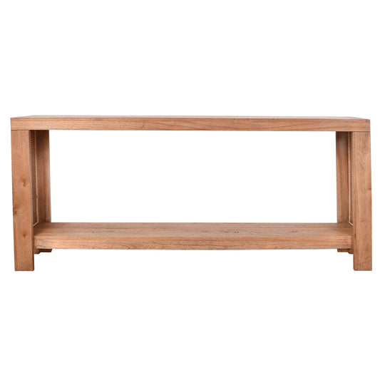 ELDRIDGE CONSOLE TABLE/HALL TABLE IN MINDI WOOD LIGHT TOBACCO - MyChocolateWood