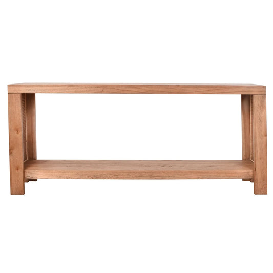 ELDRIDGE CONSOLE TABLE/HALL TABLE IN MINDI WOOD LIGHT TOBACCO - MyChocolateWood