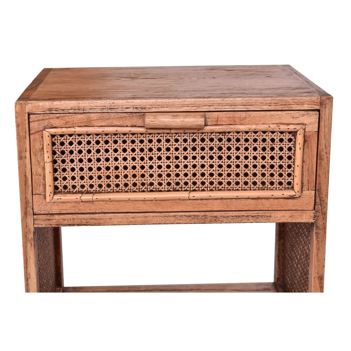 ELDRIDGE MINDI WOOD 1 DRAWER BEDSIDE TABLE IN LIGHT TOBACCO - MyChocolateWood