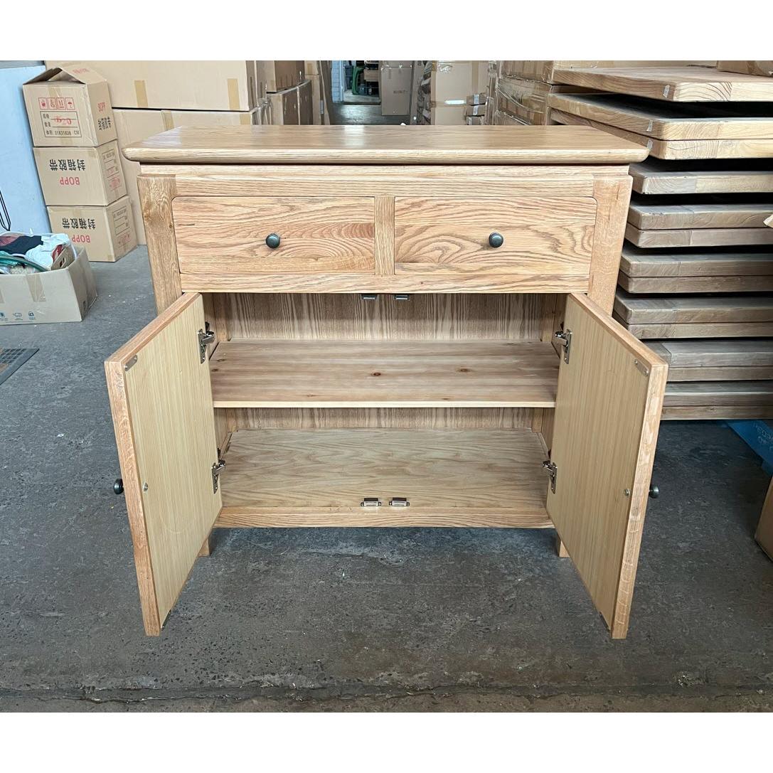 ELLA SOLID OAK BUFFET/SIDEBOARD 2 DOORS & 2 DRAWERS NATURAL - MyChocolateWood