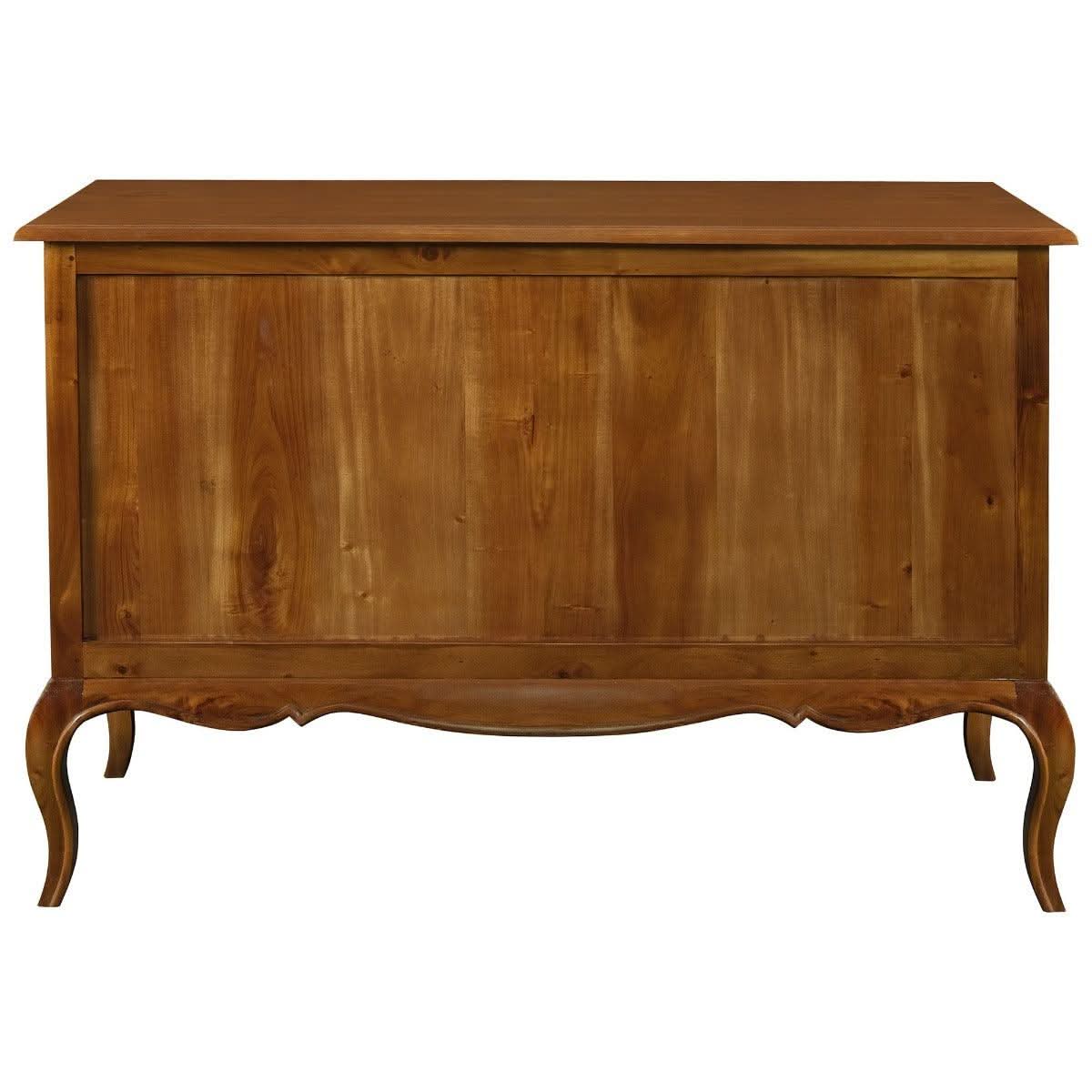 ELODIE 7 DRAWER DRESSER/CHEST OF 7 DRAWERS IN SOLID MAHOGANY - LIGHT PECAN - MyChocolateWood