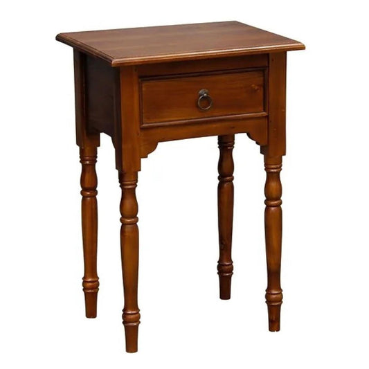 EMERY SOLID MAHOGNAY TIMBER SIDE TABLE - MAHOGANY - MyChocolateWood