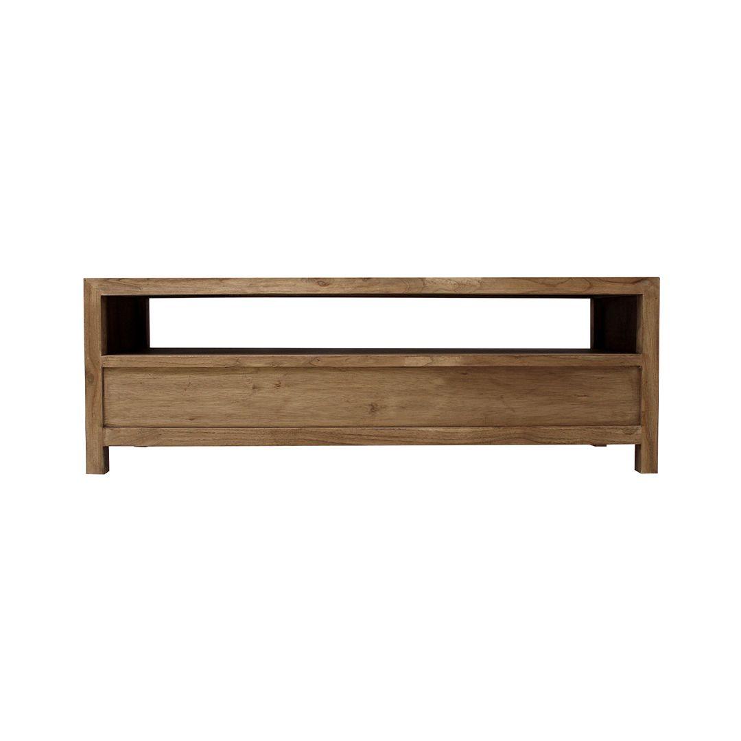 FABRIZIO MINDI WOOD TV UNIT 3 DRAWERS IN MINDI BROWN - MyChocolateWood