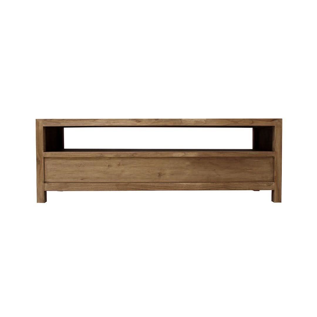 FABRIZIO MINDI WOOD TV UNIT 3 DRAWERS IN MINDI BROWN - MyChocolateWood
