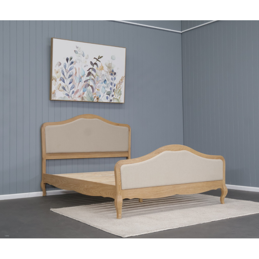 FAIRFAX SOLID OAK KING BED NATURAL - MyChocolateWood