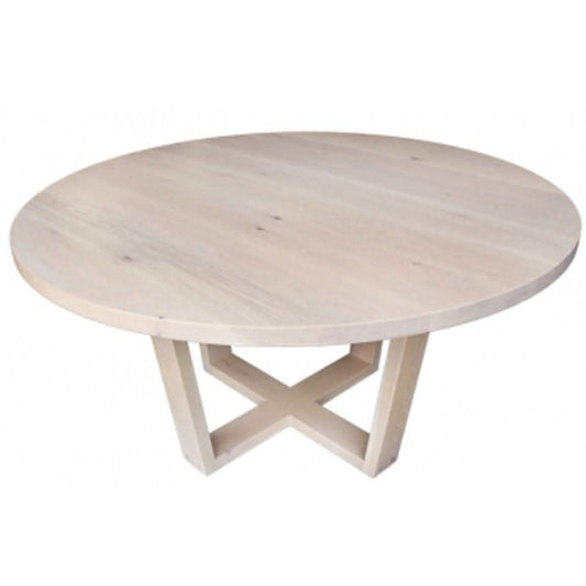 FELLINI ROUND DINING TABLE IN SOLID TASSIE OAK 120CM AUSTRALIAN CUSTOM MADE TO ORDER - MyChocolateWood