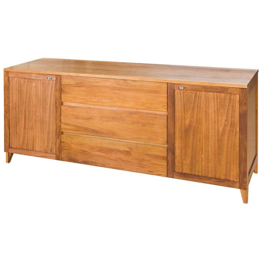 FLORINA BLACKWOOD BUFFET/SIDEBOARD 2 DOORS 3 DRAWERS NATURAL 180CM - MyChocolateWood