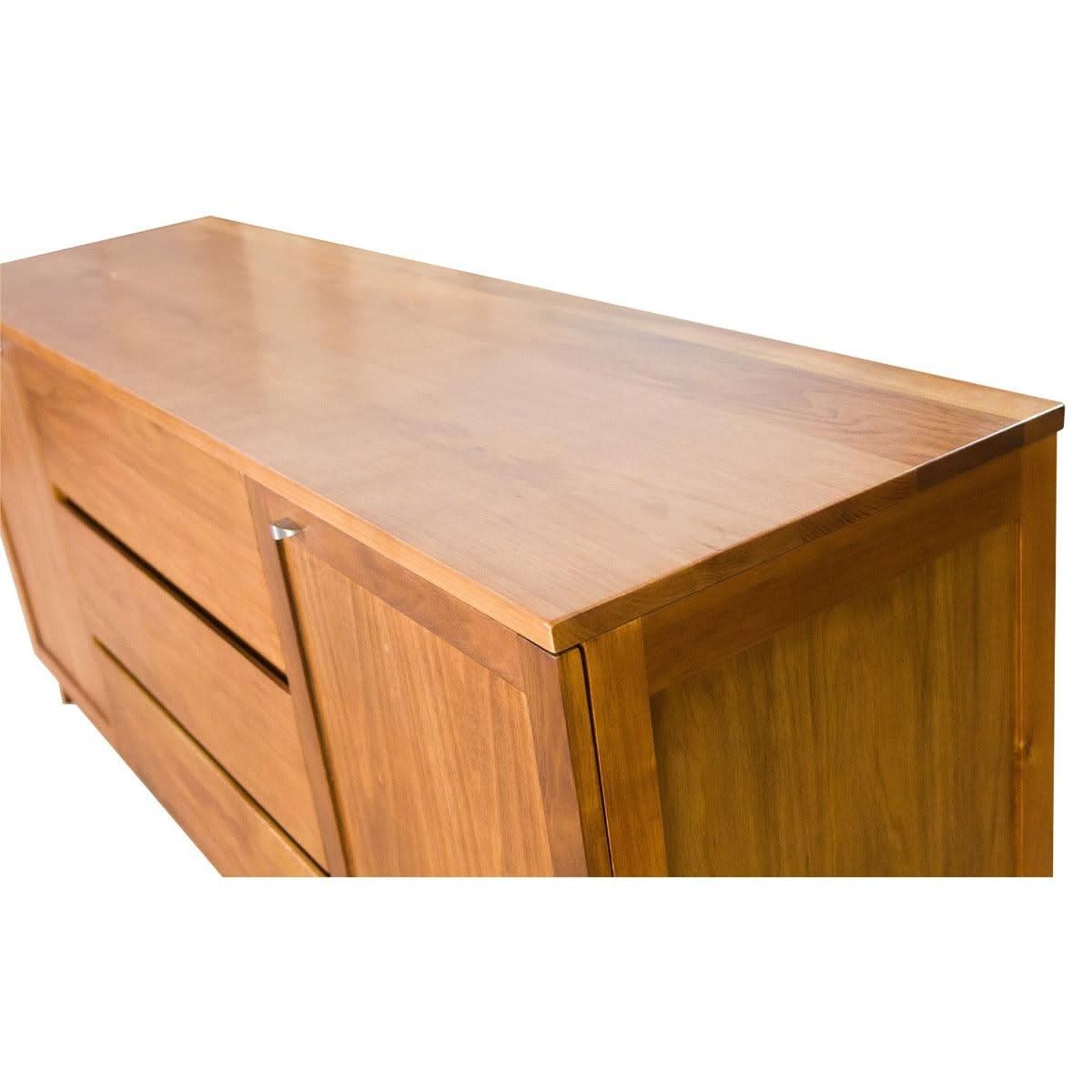 FLORINA BLACKWOOD BUFFET/SIDEBOARD 2 DOORS 3 DRAWERS NATURAL 180CM - MyChocolateWood