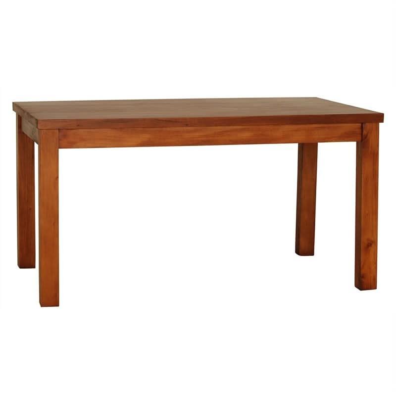 FULTON SOLID MAHOGANY DINING TABLE 150CM IN LIGHT PECAN - MyChocolateWood