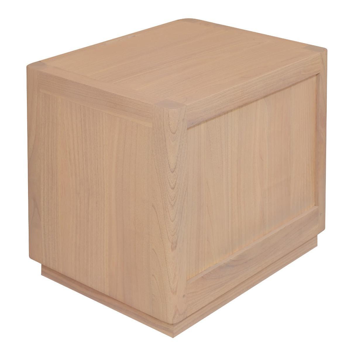 GATSBY WHITE CEDAR (MINDI WOOD) 2 DRAWER BEDSIDE TABLE NATURAL - MyChocolateWood