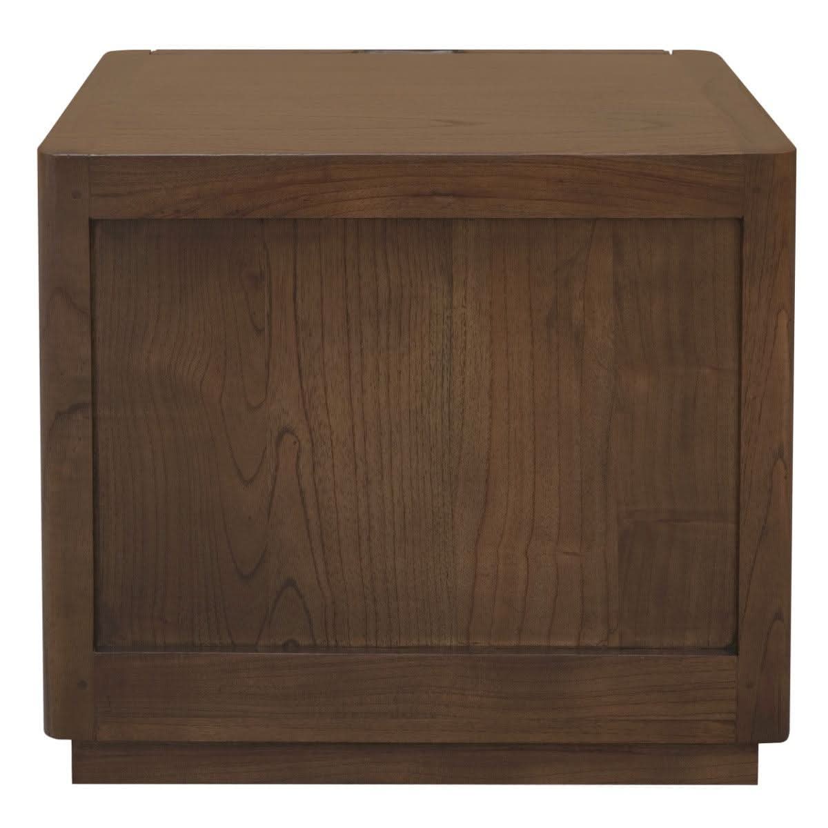 GATSBY WHITE CEDAR (MINDI WOOD) 2 DRAWER BEDSIDE TABLE WALNUT - MyChocolateWood