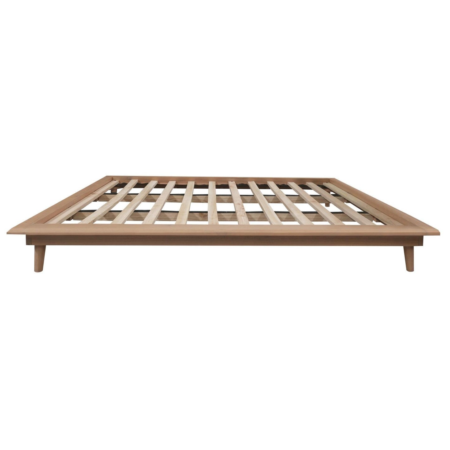GATSBY WHITE CEDAR QUEEN PLATFORM BED NATURAL - MyChocolateWood