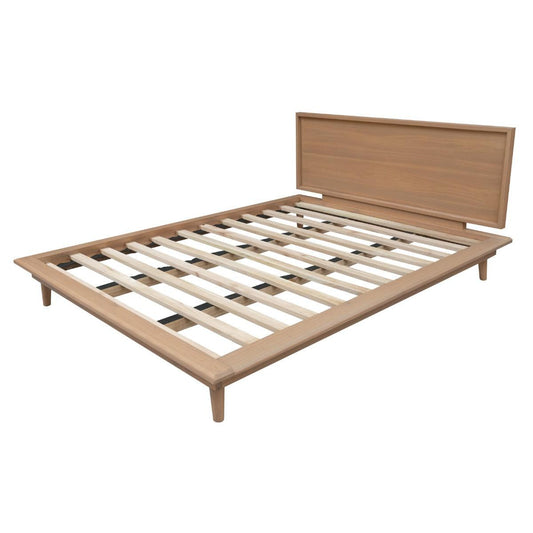 GATSBY WHITE CEDAR QUEEN SIZE BED NATURAL - MyChocolateWood