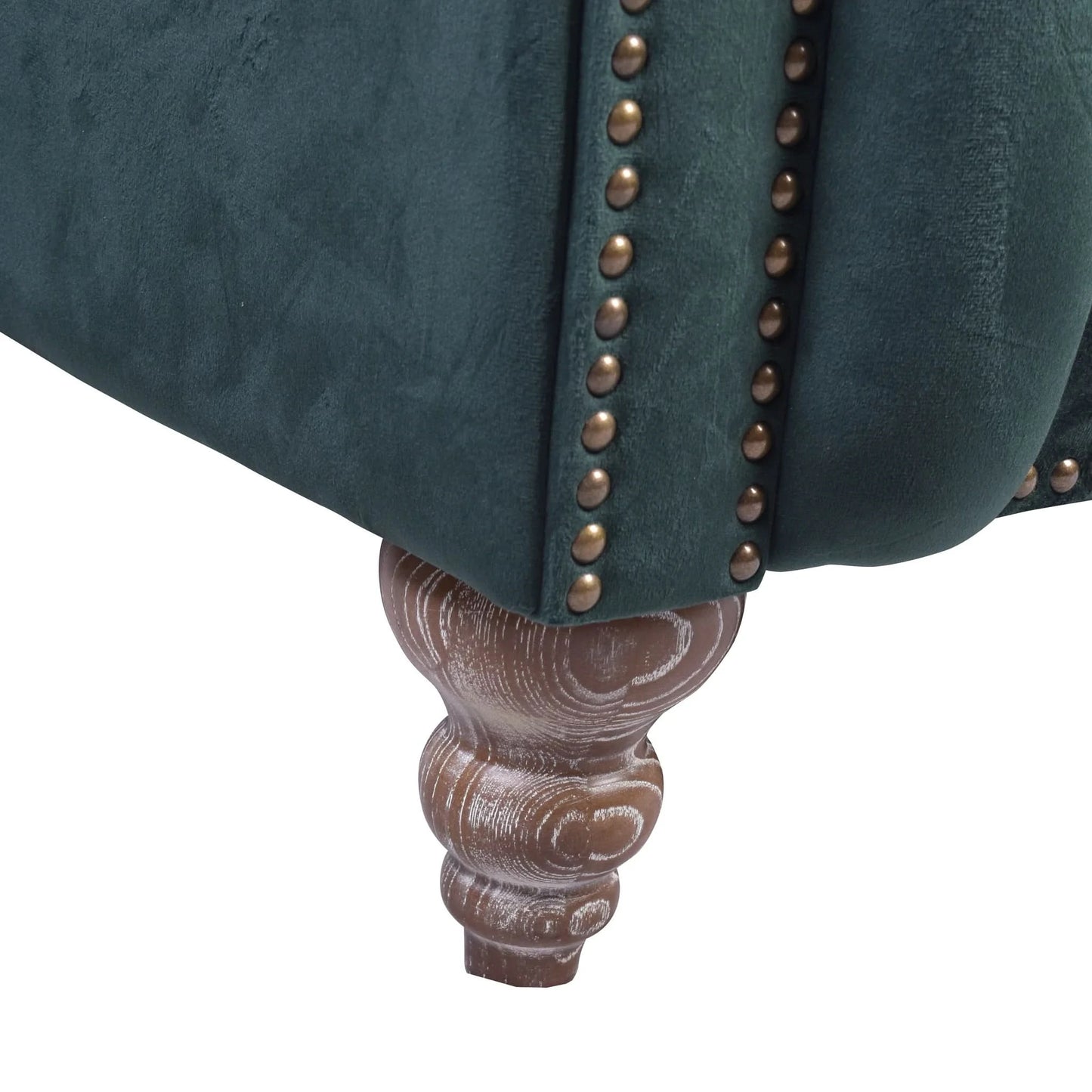 GOTCHA 2-SEATER CHESTERFIELD SOFA IN GREEN VELVET - MyChocolateWood