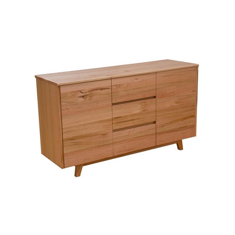 GRANVILLE TASSIE OAK BUFFET/SIDEBOARD 2 DOORS & 3 DRAWERS NATURAL - MyChocolateWood