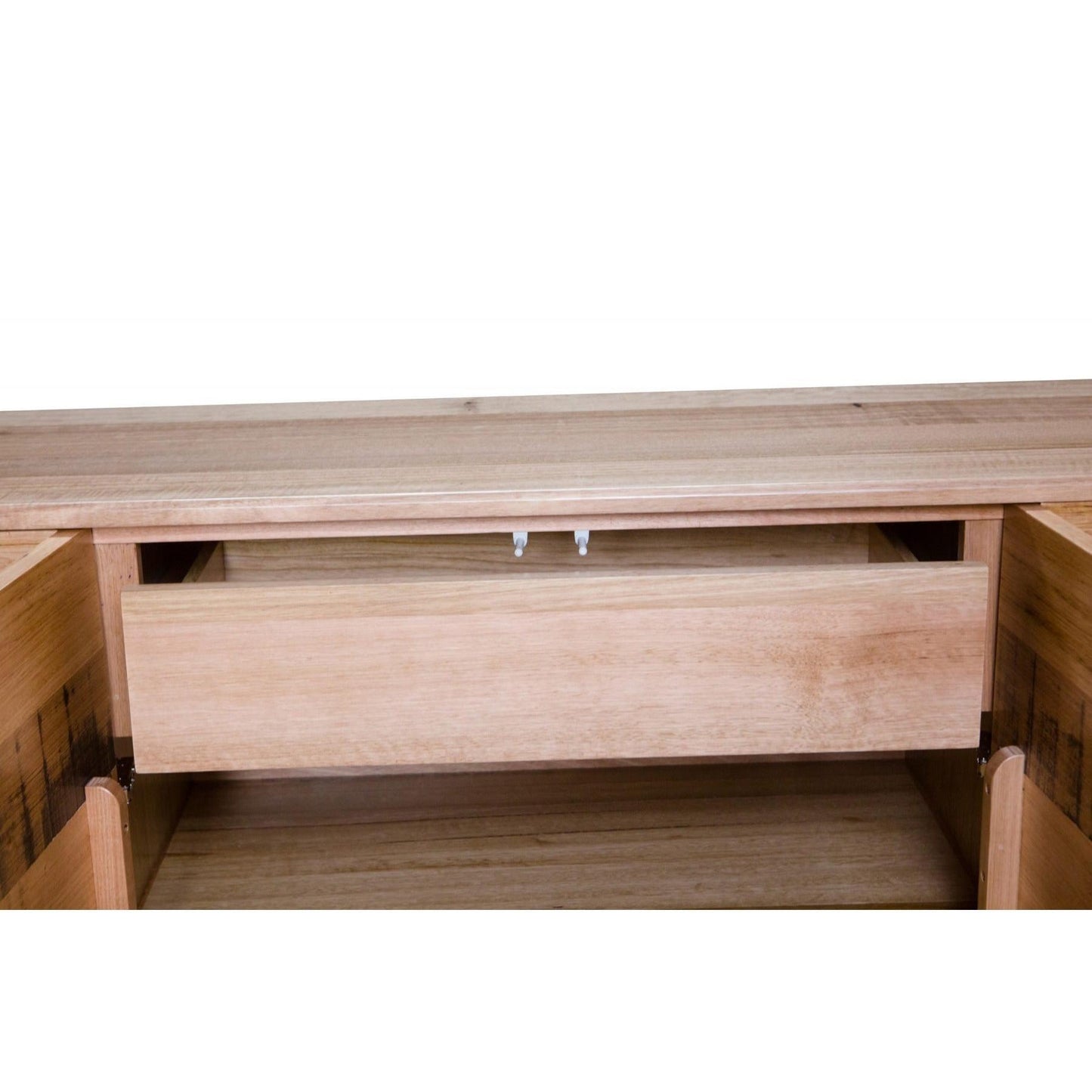 GRANVILLE TASSIE OAK BUFFET/SIDEBOARD 4 DOORS & 1 HIDDEN DRAWER NATURAL - MyChocolateWood