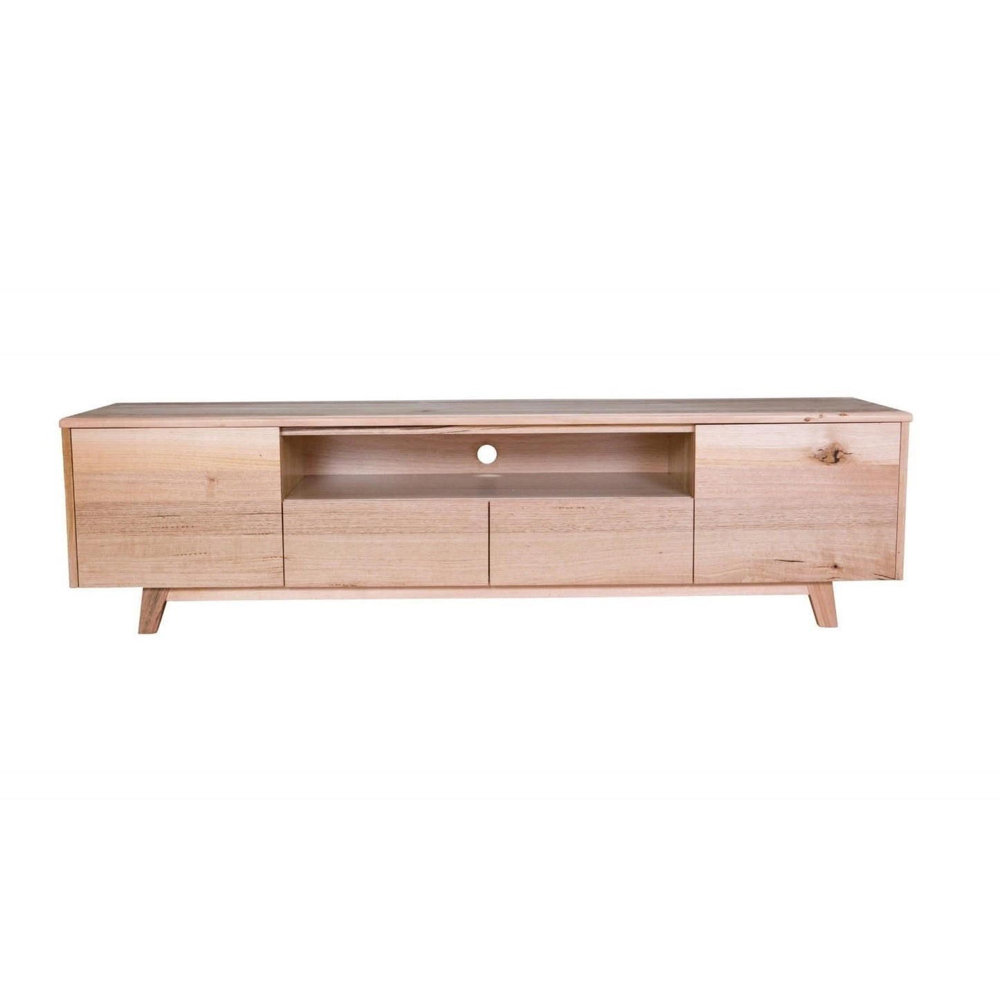 GRANVILLE TASSIE OAK TV UNIT 194CM WITH 2 DOORS & 2 DRAWERS - MyChocolateWood