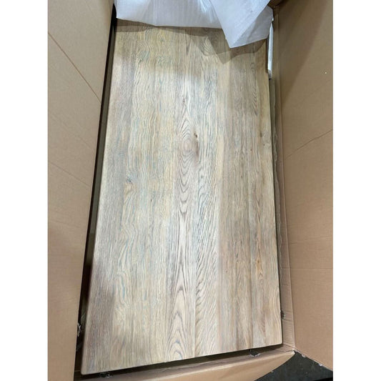 HAMPTON GREYWASHED OAK DINING TABLE 220CM - MyChocolateWood