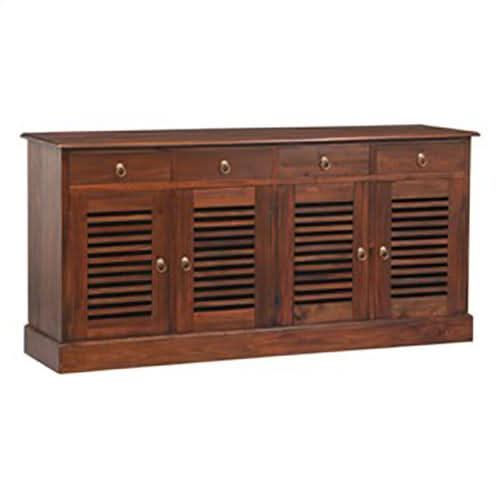 HAWAII SOLID MAHOGANY BUFFET/SIDEBOARD 4 DOORS 4 DRAWERS MAHOGANY COLOUR - MyChocolateWood