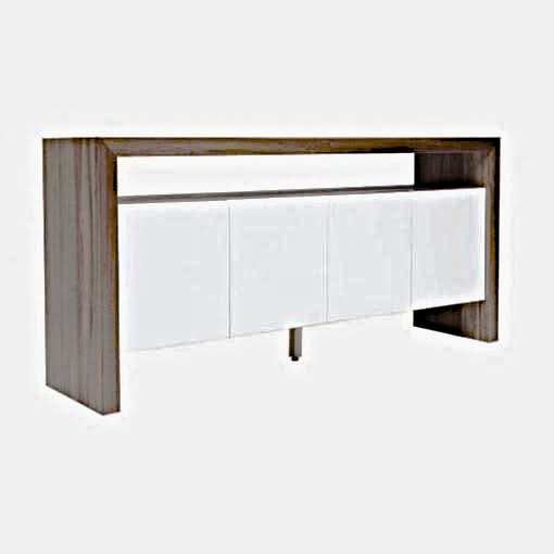 HELENA AUSTRALIAN BLACKWOOD 4 DOORS BUFFFET/SIDEBOARD IN WHITE POLYURETHANE AUSTRALIAN CUSTOM MADE - MyChocolateWood