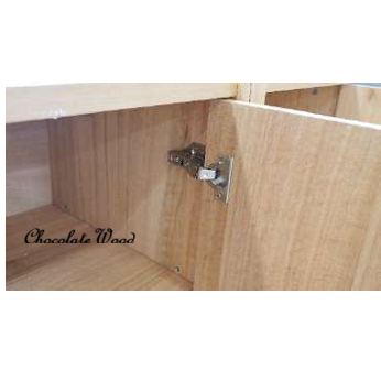 IBARRA SOLID & VENEER BLUE GUM TIMBER 4-DOOR BUFFET SIDEBOARD NATURAL - MyChocolateWood