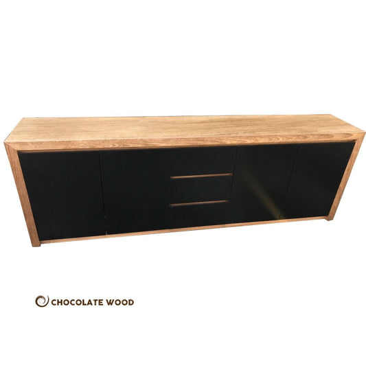 IVES 4 DOOR 3 DRAWER TASSIE OAK BUFFET MADE TO ORDER - MyChocolateWood