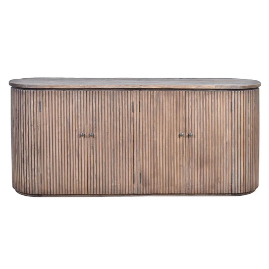 JARVIS SLATTED OLD ELM SIDE SIDEBOARD/BUFFET NATURAL - MyChocolateWood