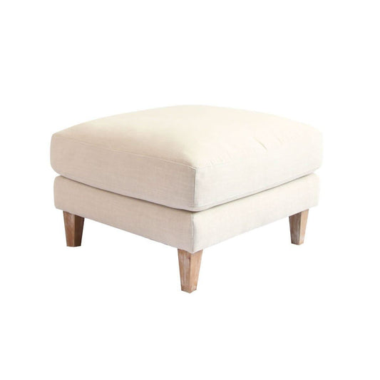 KAILANI HAMPTON STYLE OTTOMAN IN SAND - MyChocolateWood